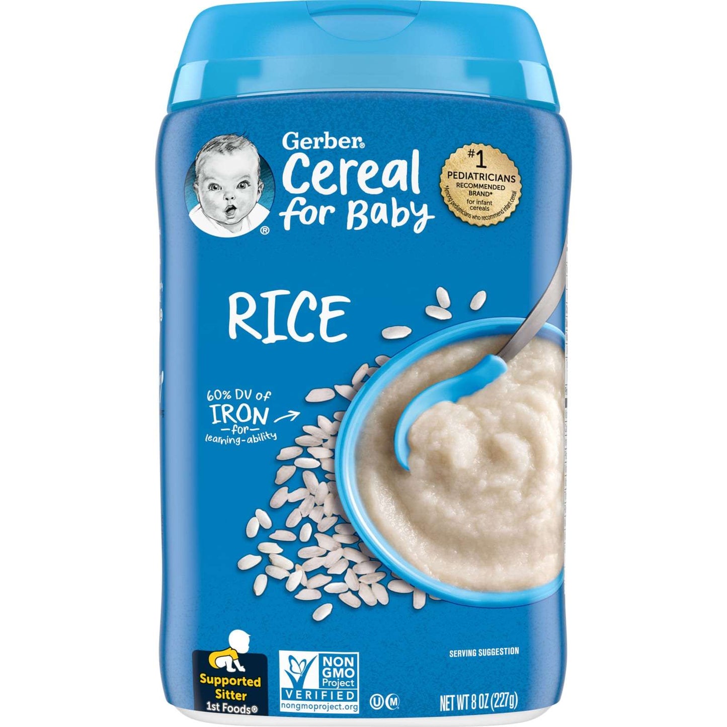 Gerber, Baby Cereal, 1st Foods, Rice, 8 oz (227 g)