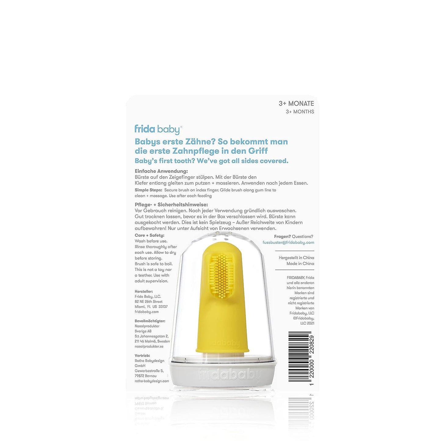 frida baby1 x finger toothbrush. - Baby Bliss