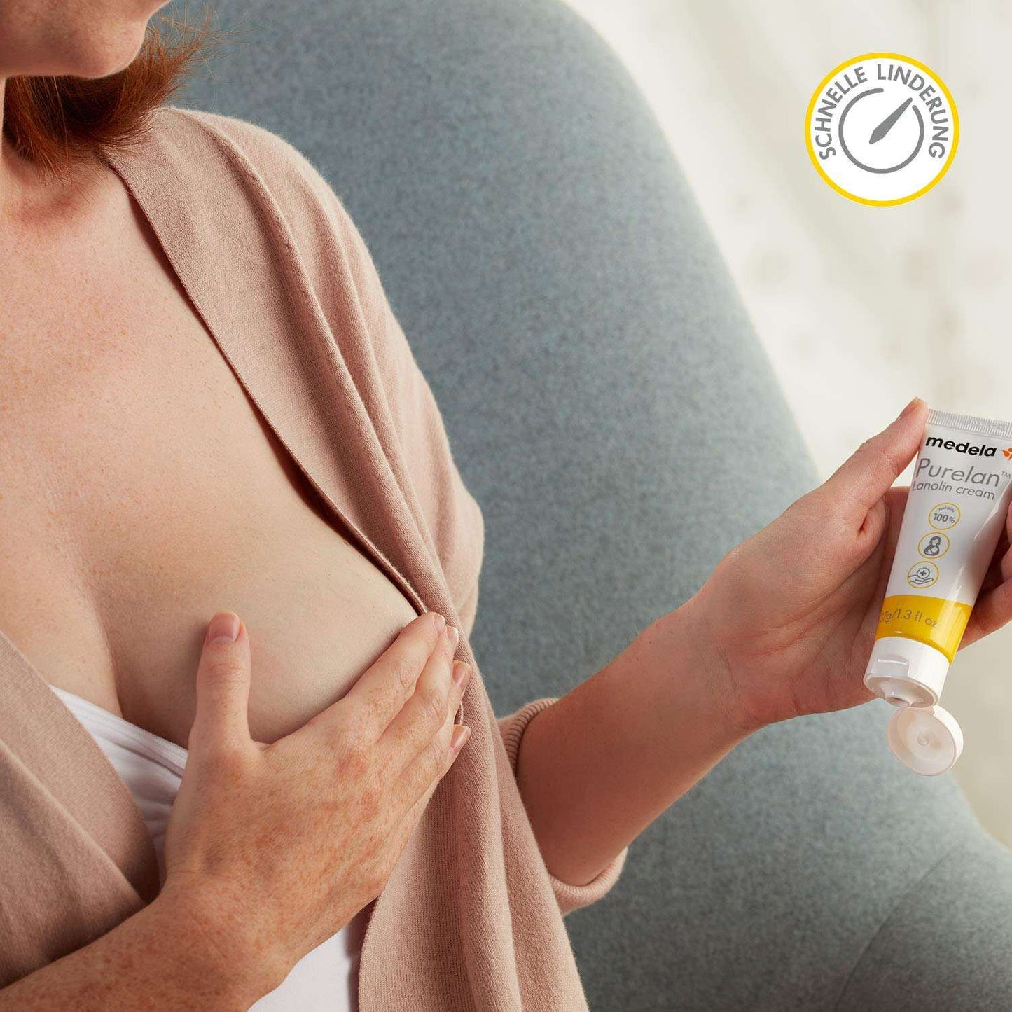 Medela Purelan 37g Lanol Cream - Quick Aid for Stressed Nipples and Dry Skin - 100% Natural, Hypoallergenic, Dermatologically Tested and Fragrance Free