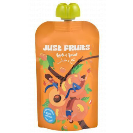 Just Fruits Pouches Apple & Apricot (110g)