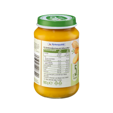 Dm - Jars | Vegetables with sweet potatoes 190 g