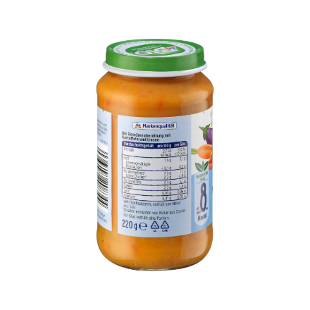 Dm - Jars | Potatoes and lentils 220g