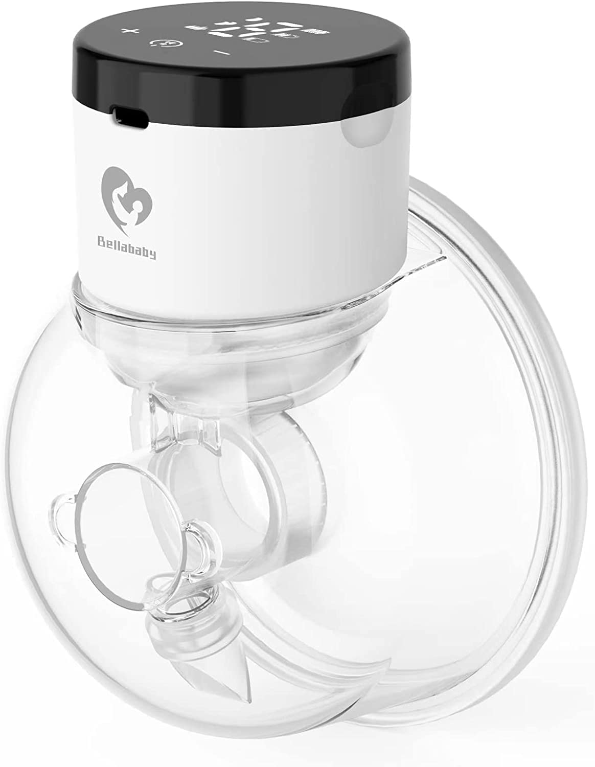 Bellababy Electric Portable Breast Pump Double Hands-Free with Touchscreen LCD Display, Rechargeable Hands-Free 4 Modes and 9 Levels, White