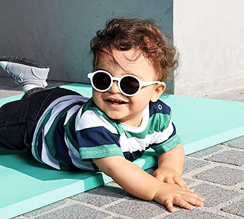YAMEE Baby Sunglasses from 0-12 Months UV400 100% UVA and UVB Protection with Adjustable Soft Strap