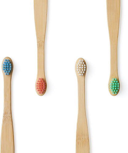 Wild & Stone | Organic Baby Bamboo Toothbrush | Four Colours | Soft Fibre Bristles | 100% Biodegradable Handle | BPA Free | Vegan Eco-Friendly Baby Toothbrushes - Baby Bliss
