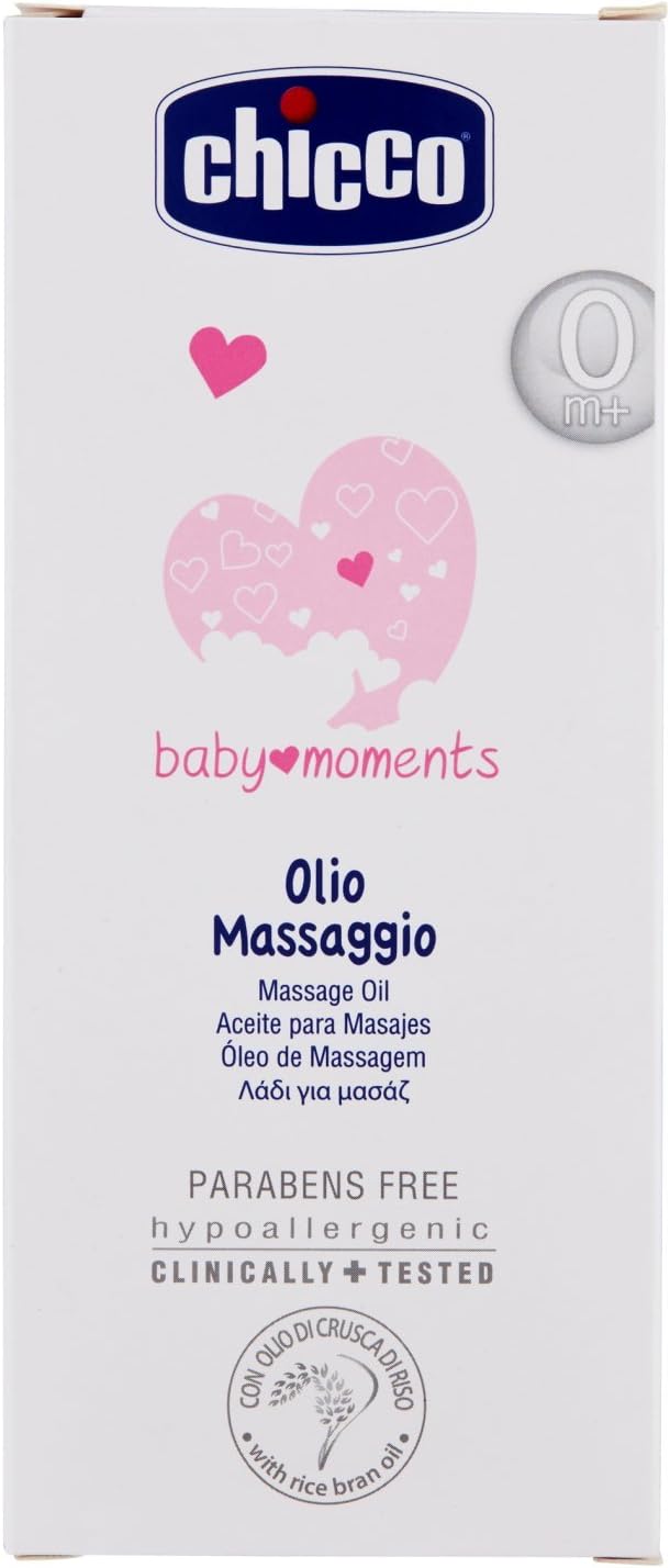 Chicco Massage Skin Care Moments with Rice Bran Oil 200 ml - Baby Bliss