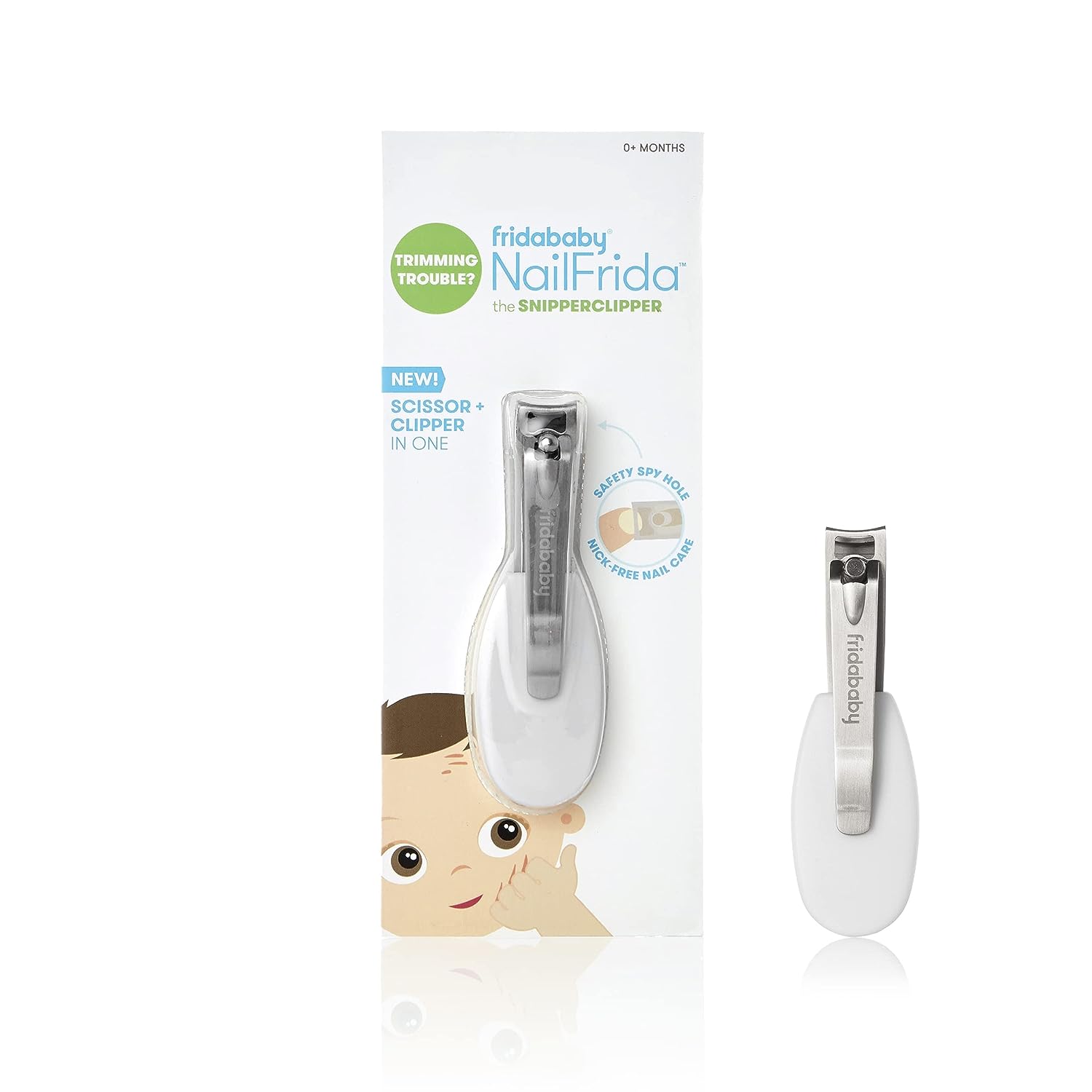 NailFrida The SnipperClipper by Fridababy The Baby Nail Clippers with Safety Viewer for Newborn and Older - Baby Bliss