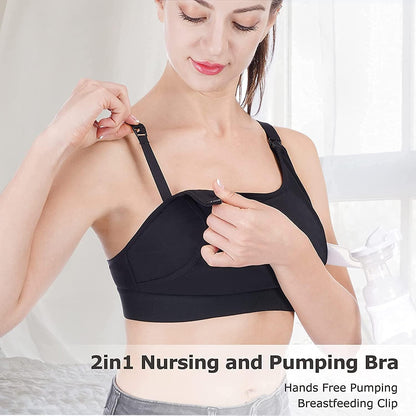 Momcozy Hands Free Nursing Bra Pump Bra for Breastfeeding Adjustable Breast Pumps and Nursing Bra Soft and Elastic Fabric Suitable for Lansinoh Philips Avent Breast Pumps - Baby Bliss