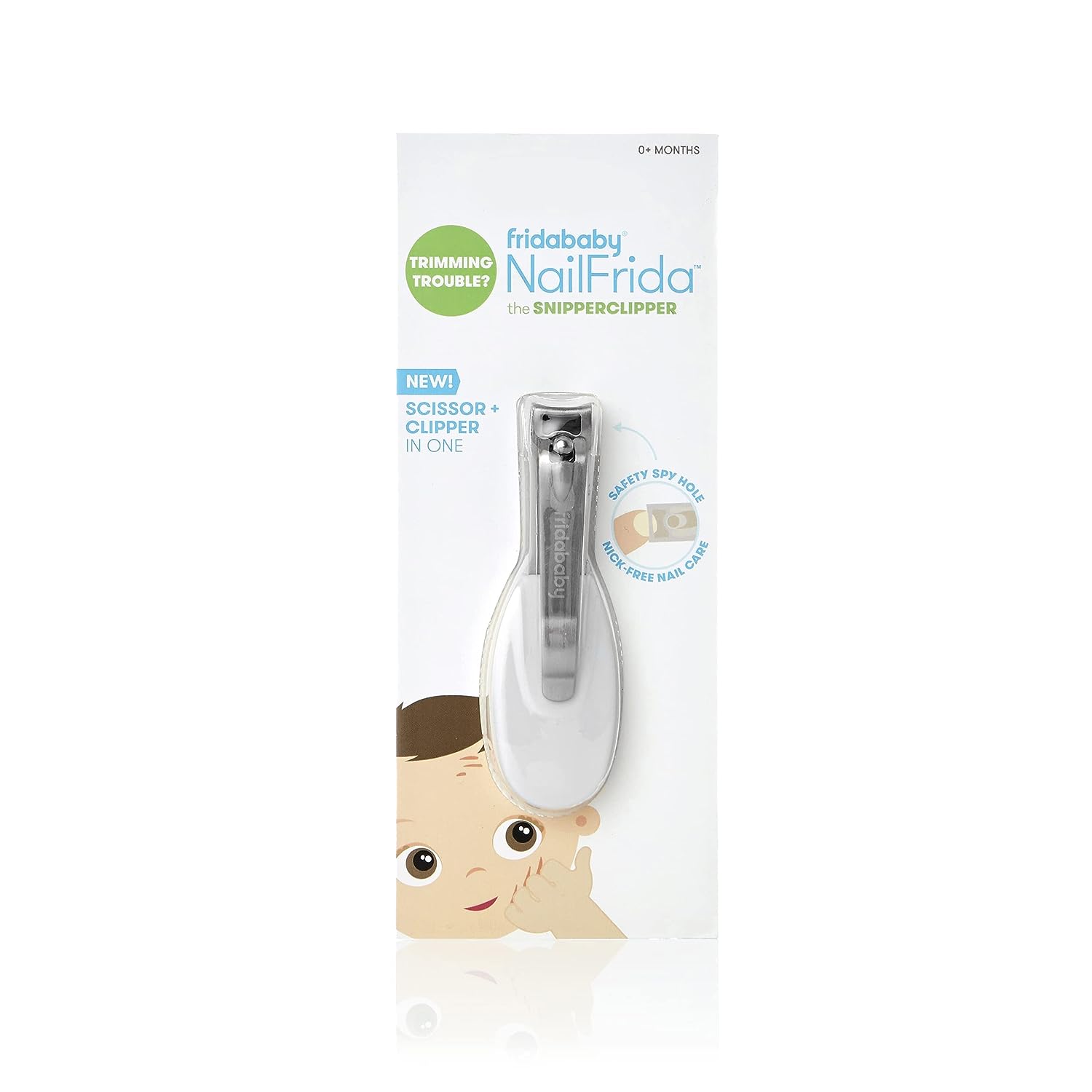 NailFrida The SnipperClipper by Fridababy The Baby Nail Clippers with Safety Viewer for Newborn and Older - Baby Bliss