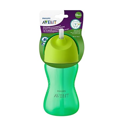 Philips Avent Mug with straw SCF798 / 01, 300 ml, 12 m +, green