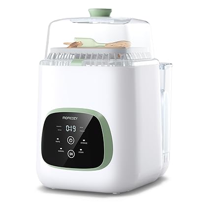 Momcozy KleanPal Pro Baby Bottle Washer Fastest Bottle Cleaner with High Pressure, 99.9% Germ Killing, 19 Minute Quick Cycle, Automatic Cleaning Device for All Bottle Brands