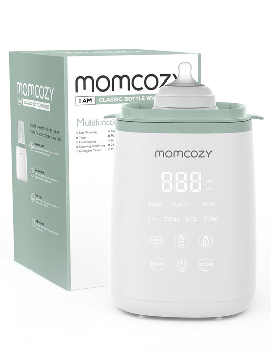 Momcozy Bottle Warmer, Fast Baby Milk Warmer with Accurate Temperature Control and Automatic Shut-Off, Multifunctional Bottle Warmer for Breast Milk, Wired, White