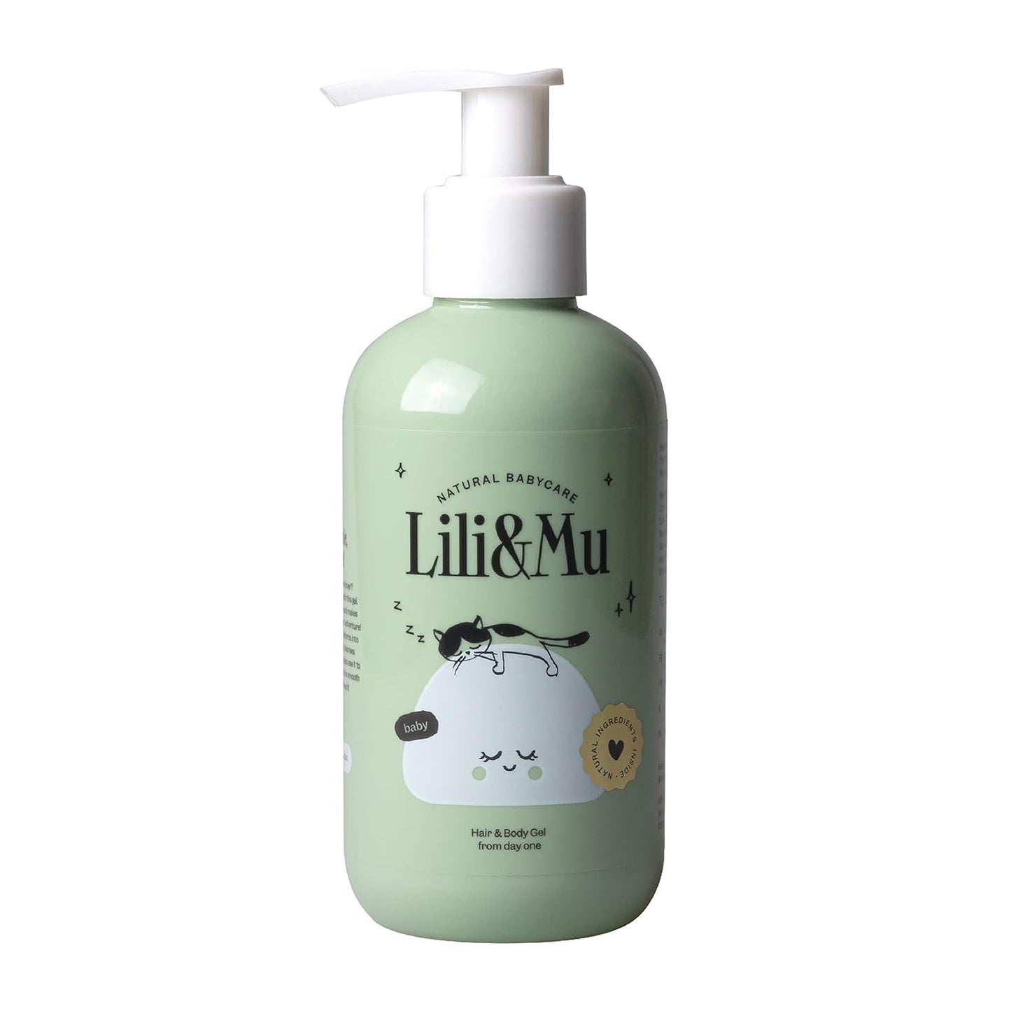 Lili&Mu Baby Shampoo & Shower Gel 200 ml | Baby Shower Gel with Allantoin Jojoba Oil Marigold Extract Bath Foam | Natural Cosmetics without Silicone SLS | From 1st Day of Life | For Newborns