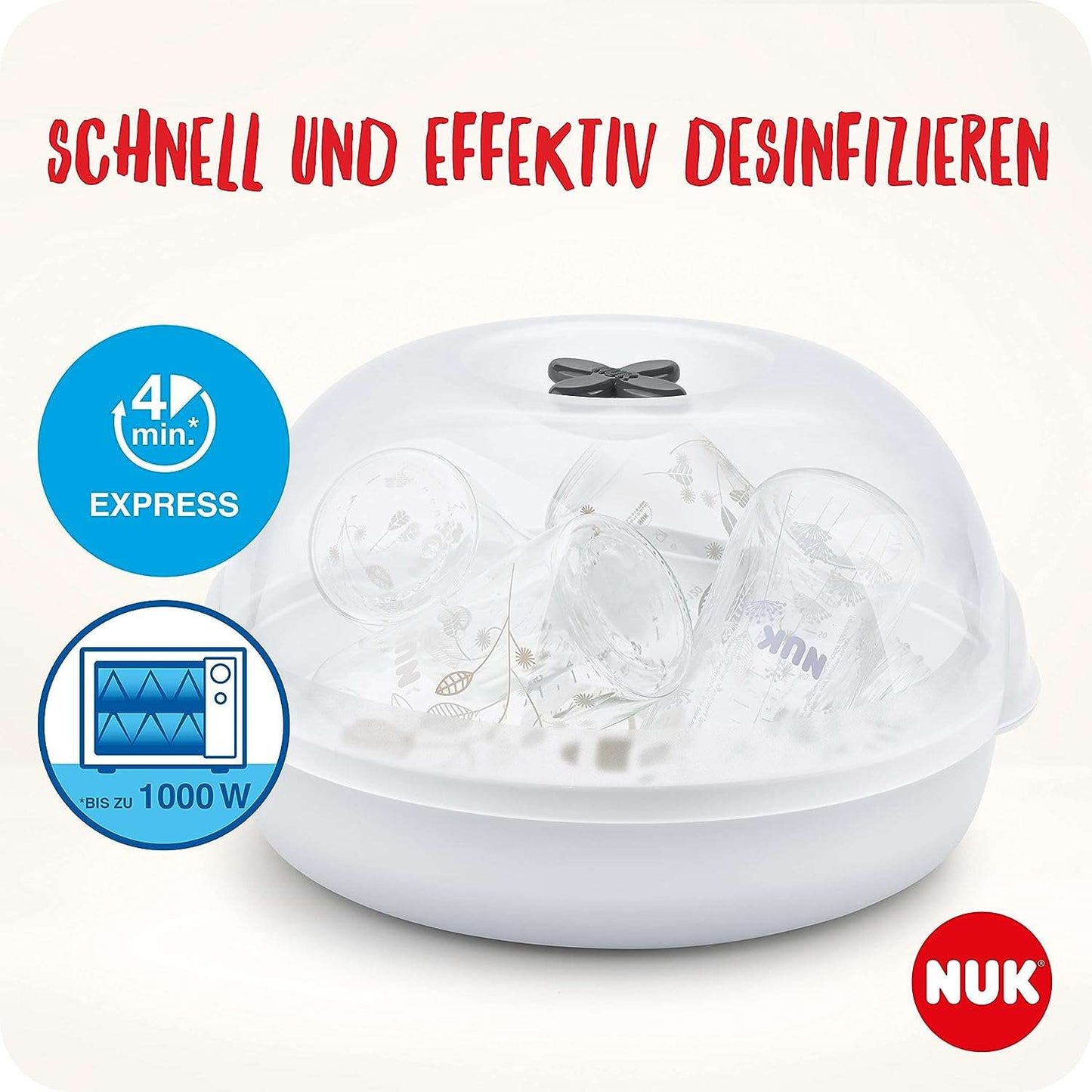 NUK - Micro Express Plus microwave sterilizer for baby bottles