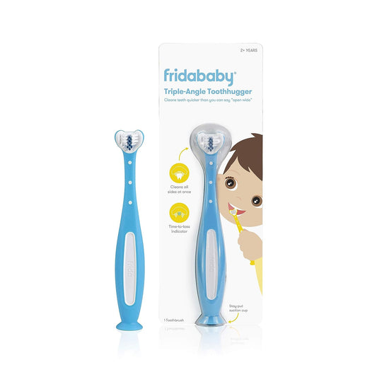 Frida Baby 3 Angle Toothbrush for Toddlers - Blue - Baby Bliss