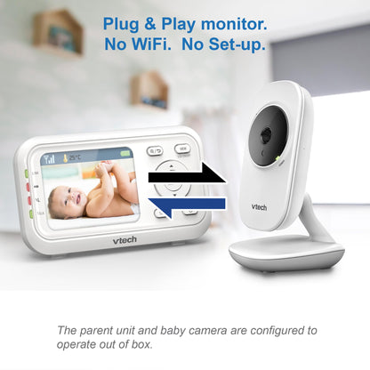 YOTON Baby Monitor 2.7 Inch Baby Monitor with Camera 1000 mAh Battery, 2.4 GHz