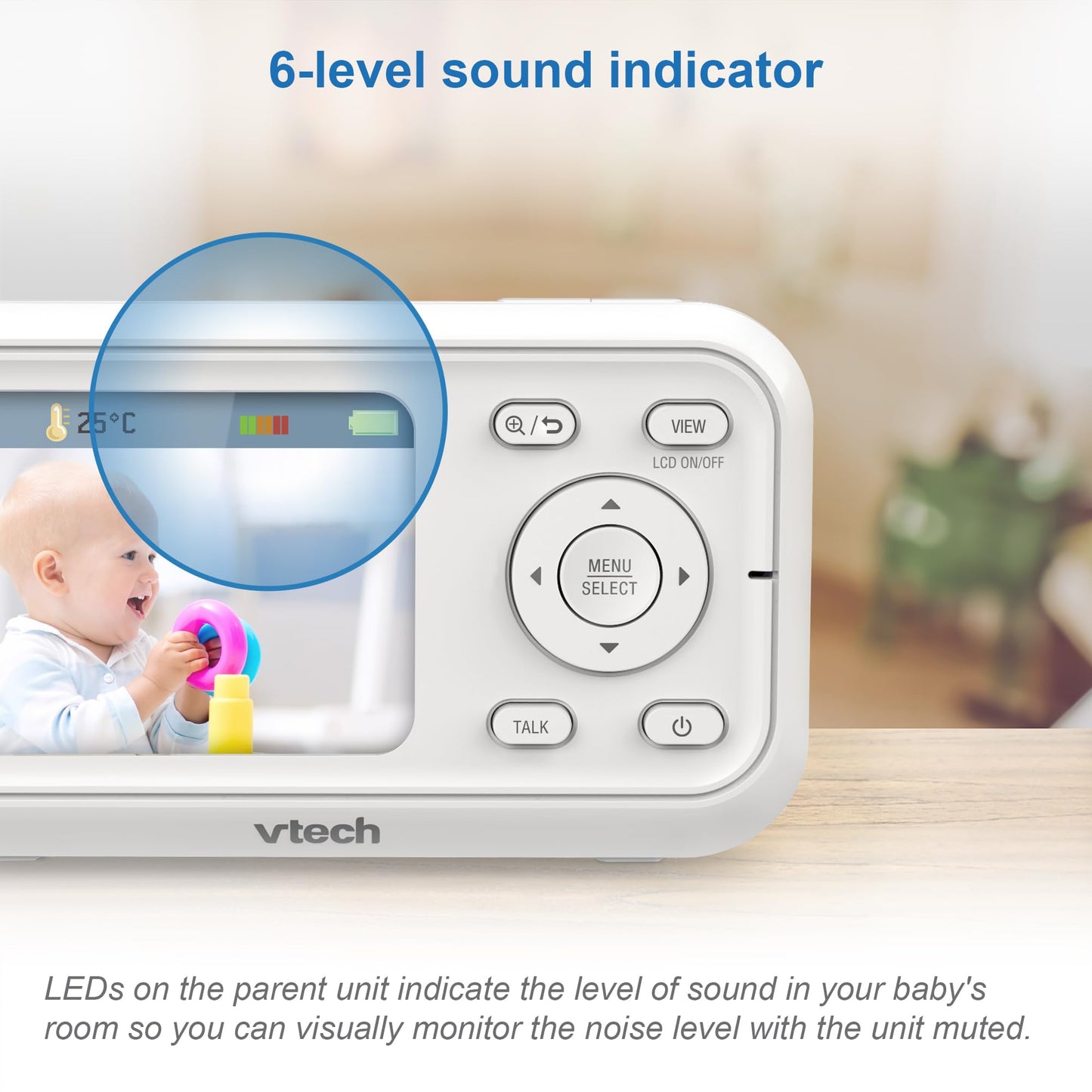 YOTON Baby Monitor 2.7 Inch Baby Monitor with Camera 1000 mAh Battery, 2.4 GHz
