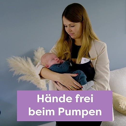 Easybaby Electric Portable Breast Pump Hands-Free Breast Pump with LED Display, Hands Free when Pumping, Low Noise, 3 Modes and 12 Levels, Fits in Nursing Bra, 24 mm Flange - Baby Bliss