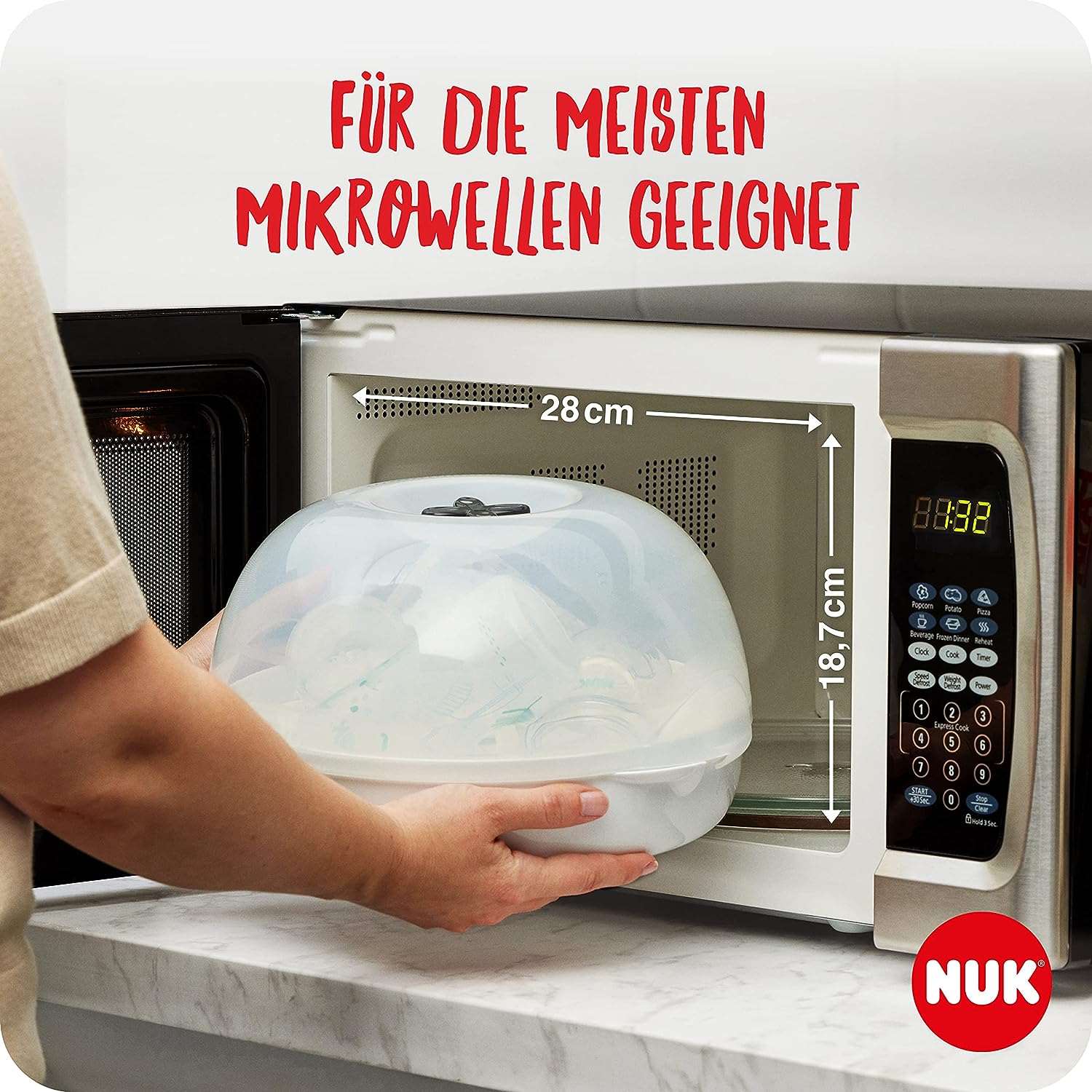 NUK - Micro Express Plus microwave sterilizer for baby bottles