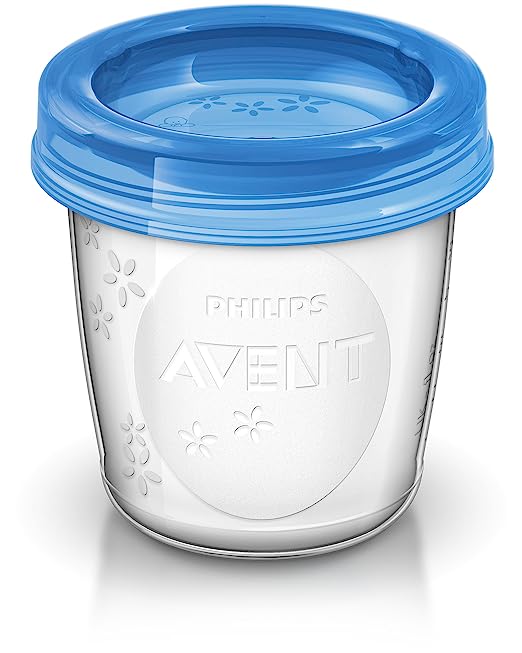 Philips Avent Reusable Breast Milk Storage Cups (10 x 180 ml) - Baby Bliss