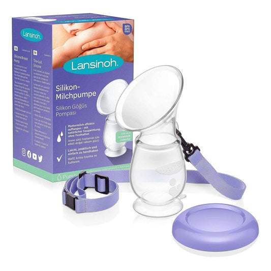 Lansinoh Silicone breast pump and breast milk catcher - comfortable and extremely soft silicone - saves every drop of breast milk - alternative to milk collection trays