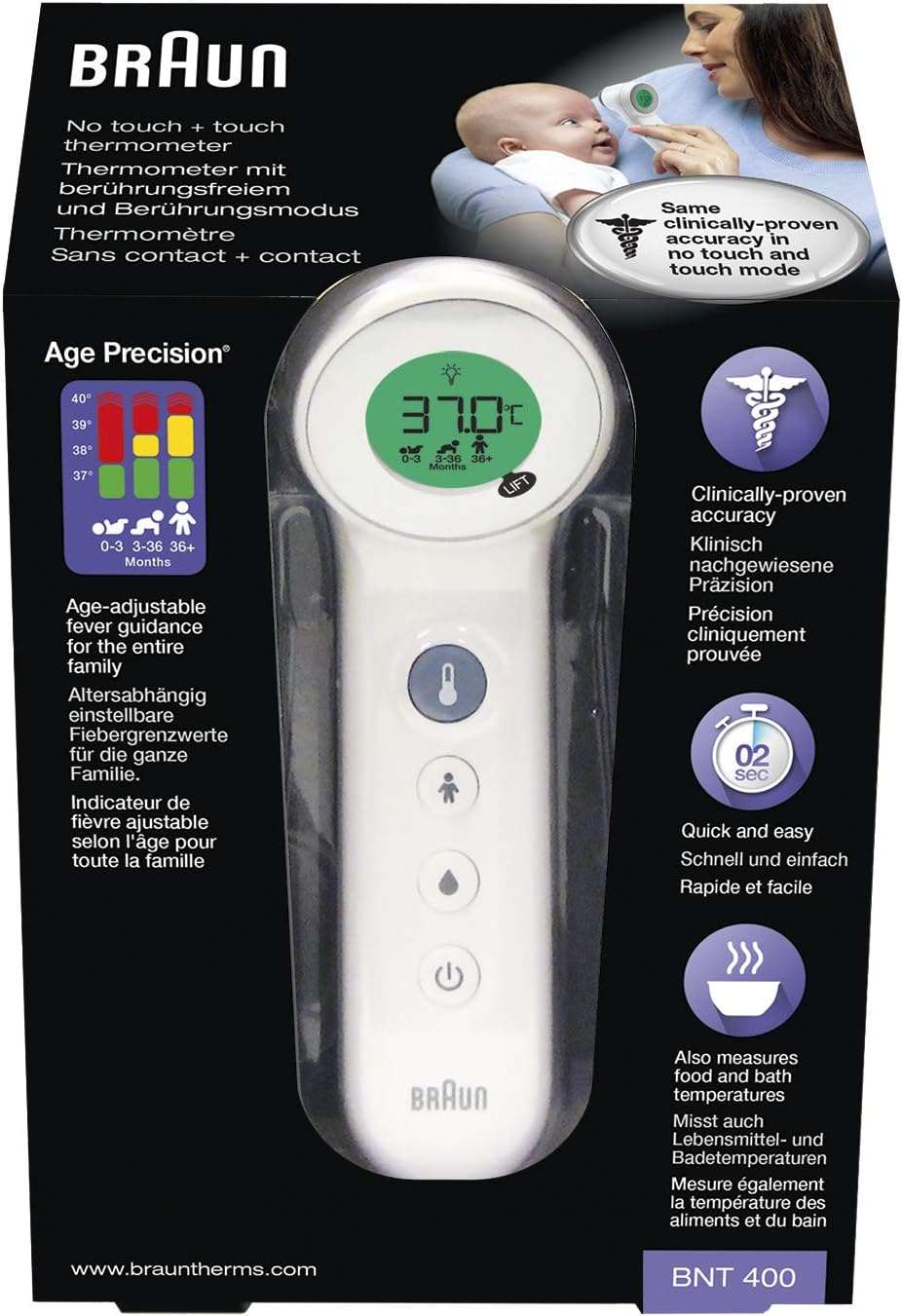 Braun No touch + touch Thermometer