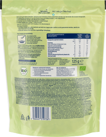 DM Children's muesli apple and pear stars, from 1 year, 125 g - Baby Bliss