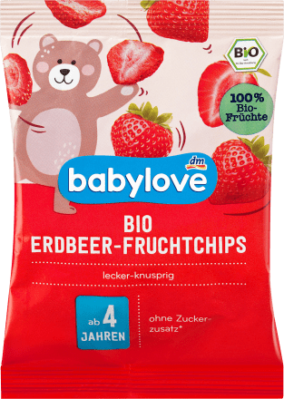 Children's snack organic strawberry fruit chips from 4 years, 12 g - Baby Bliss