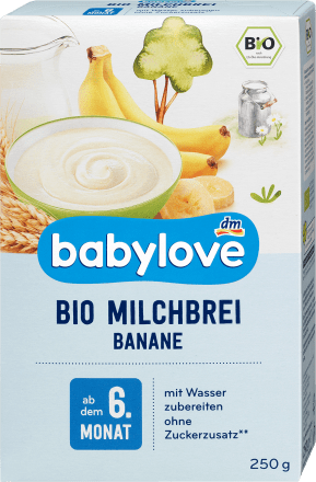 DM Banana milk porridge from the 6th month, 250 g - Baby Bliss