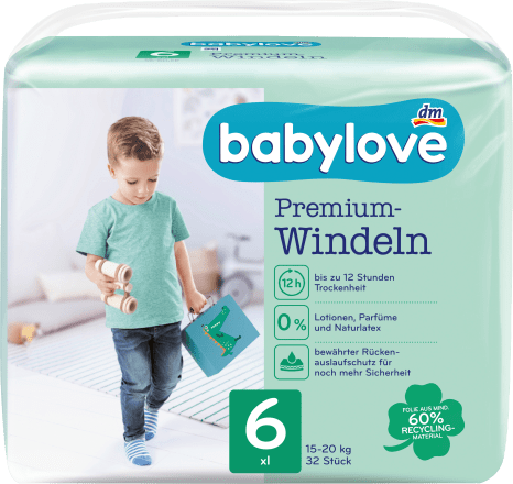 DM Diapers premium size 6, XL, 15-20 kg, 32 pcs - Baby Bliss