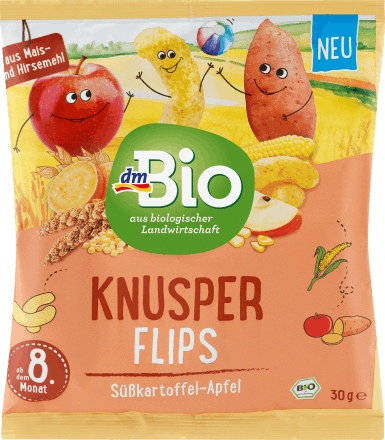 Baby snack crispy flips sweet potato and apple, from the 8th month, 30 g