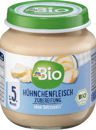 DM bio Chicken preparation from the 5th month, 125 g - Baby Bliss