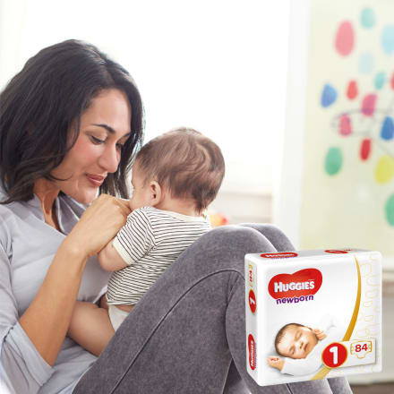 diapers newborn size 1 (2-5 kg), half-month box, 84 pcs - Baby Bliss
