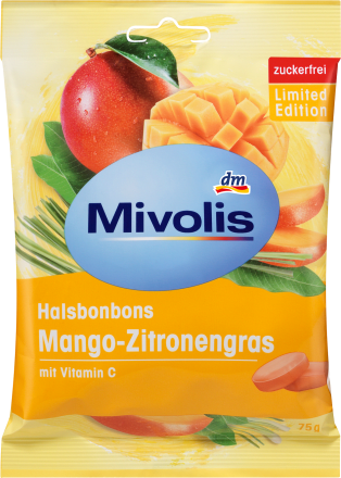 DM Bonbon, mango lemongrass, sugar free, 75 g - Baby Bliss